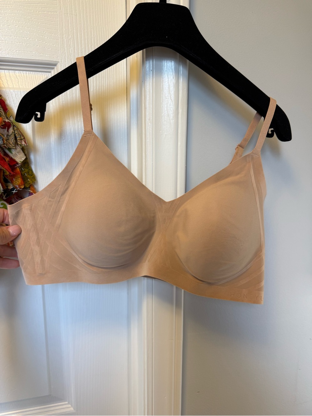 Honey Love Seamless Wireless Nude T-Shirt Bra with Light Support